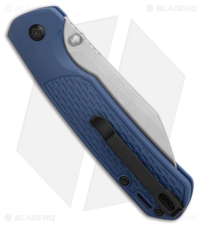CJRB Pyrite-Light Button Lock Knife Blue FRN (3.3" Stonewash)