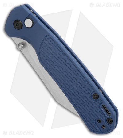 CJRB Pyrite-Light Button Lock Knife Blue FRN (3.3" Stonewash)