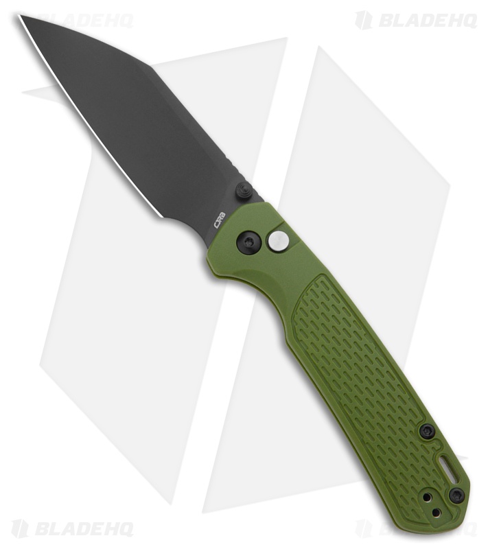CJRB Pyrite-Light Green FRN Wharncliffe black PVD AR-RPM9