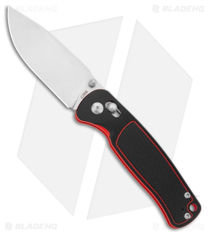 CJRB Shale Crossbar Lock Knife | Black/Red G-10 + AR-RPM9