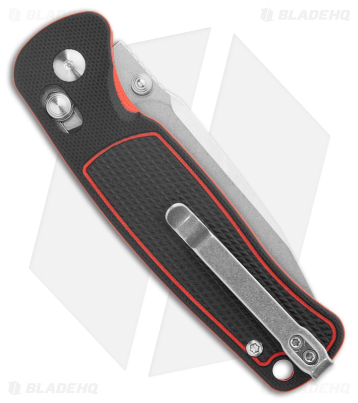 CJRB Shale Crossbar Lock Knife | Black/Red G-10 + AR-RPM9