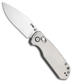 CJRB Maximal Crossbar Lock Knife Titanium (3" Stonewash)