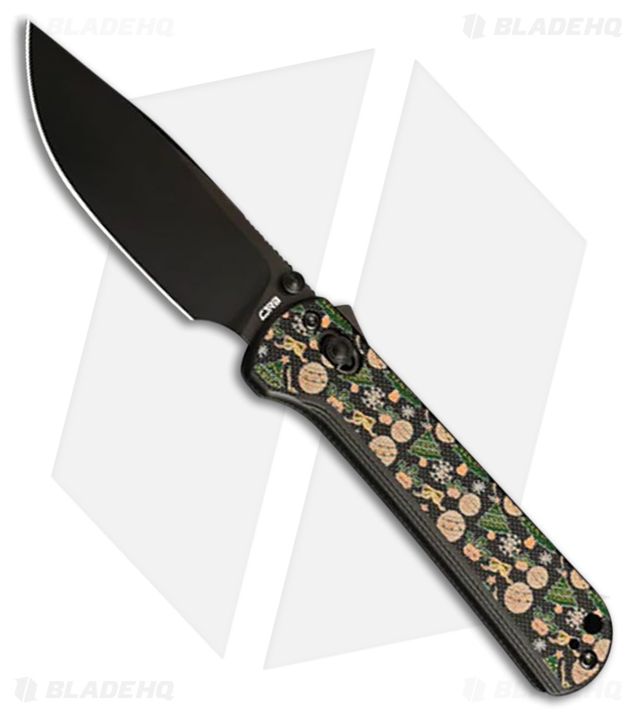 CJRB Bolt Recoil Lock Knife Decked Halls G-10 (3.25" Black PVD)