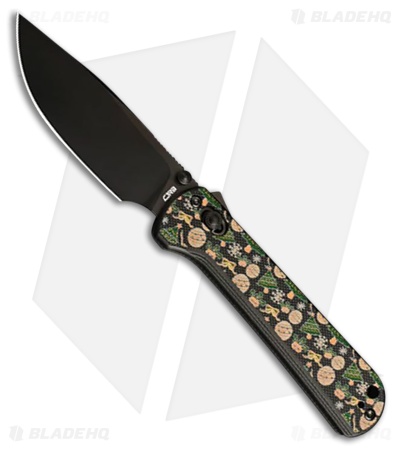 CJRB Bolt Recoil Lock Knife Decked Halls G-10 (3.25" Black PVD)