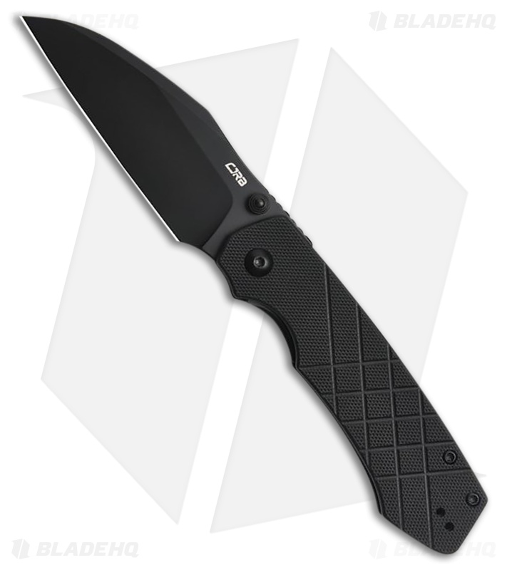 CJRB Kestral Liner Lock Knife Black G-10 (3.3" Black PVD)