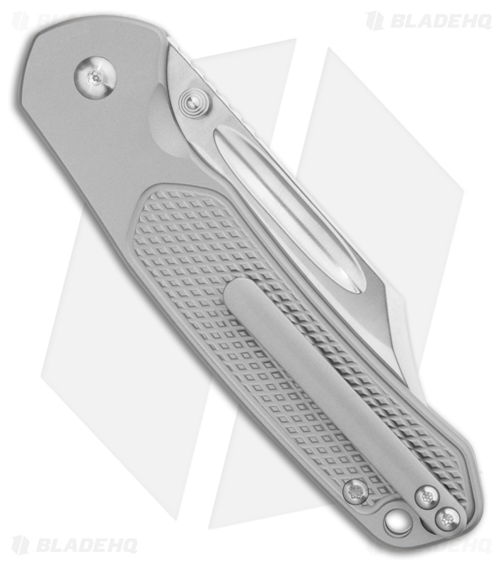 CJRB Bowie Pyrite Pocket Knife | Titanium + Bowie