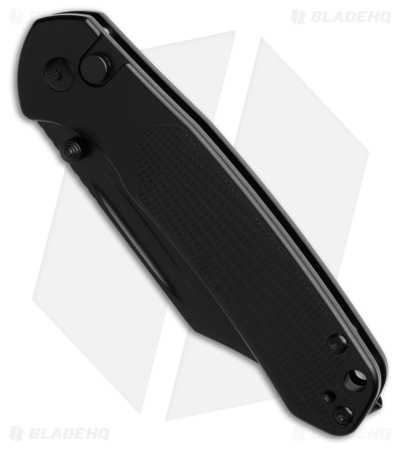 CJRB Cutlery Pyrite Bowie Black Radial Steel Pocket Knife