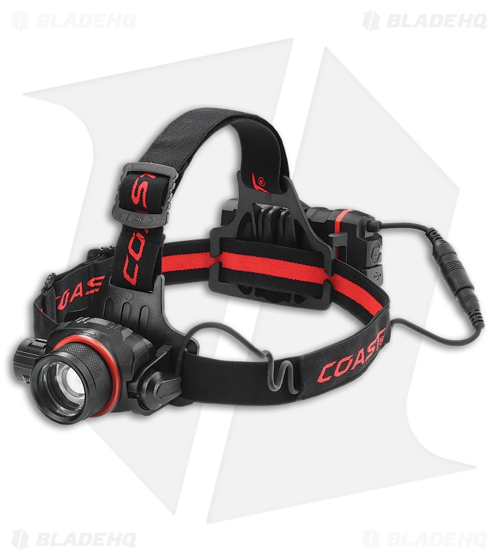 Coast HL8R Rechargeable Pure Beam Focusing Headlamp (800 Lumens)