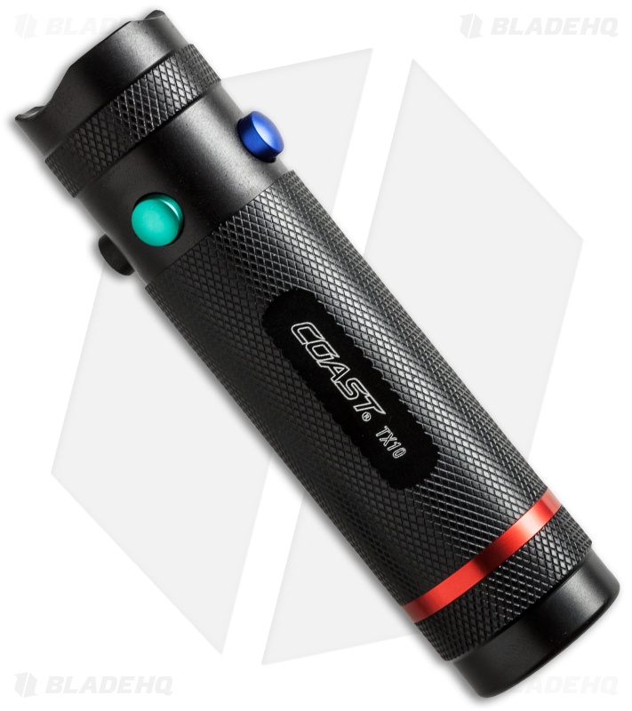 Coast TX10 4-Color LED Flashlight (73 Lumens)