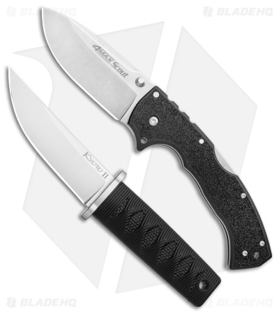 Cold Steel 4-Max Scout + Kyoto II Fixed Blade Combo Pack 