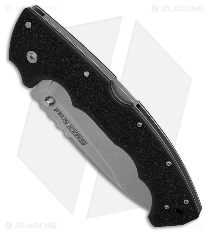 Cold Steel 5 Max Scout Tri-Ad Lock Knife Black GFN (5" Stonewash AUS-10) *DISC*