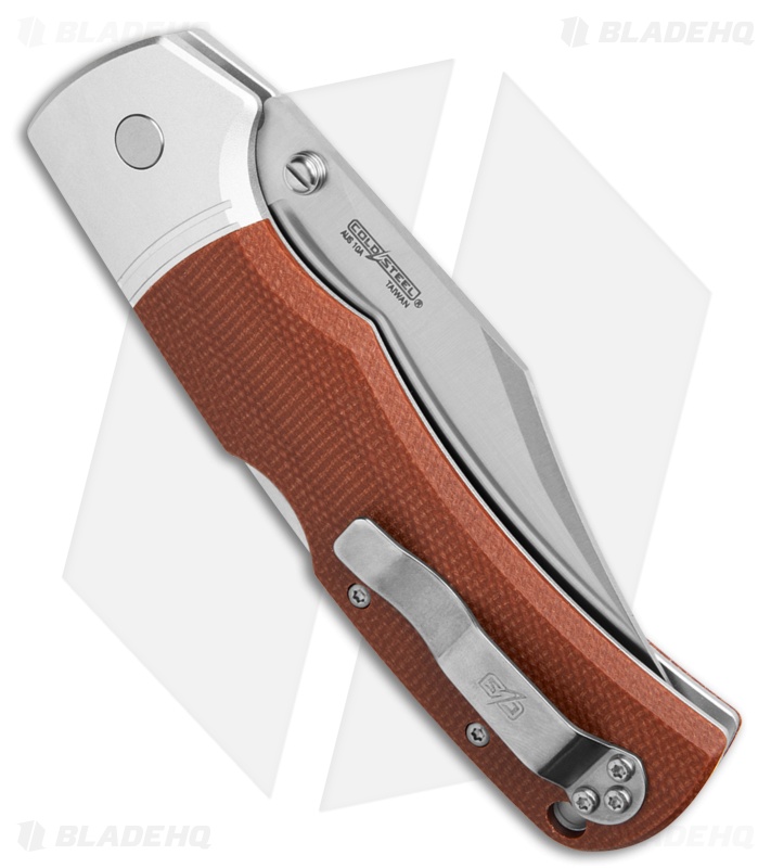 Cold Steel Mackinac Hunter Tri-Ad Lock Knife Aluminum/Brown Micarta (3.6" Satin)