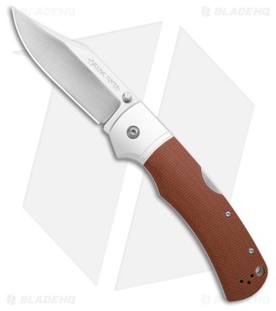 Cold Steel Mackinac Hunter Tri-Ad Lock Knife Aluminum/Brown Micarta (3.6" Satin)