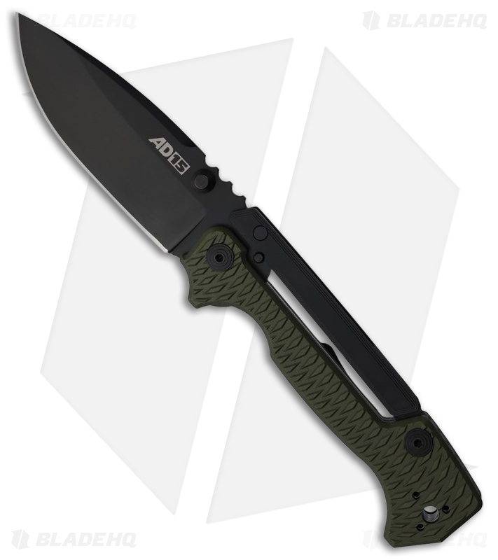 Cold Steel Demko AD-15 Knife | Black + OD Green | Blade HQ