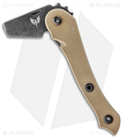 Combat Ready Knives E.D.A. Every Day Axe Tan G-10 (2.5" Black) CBR-200C