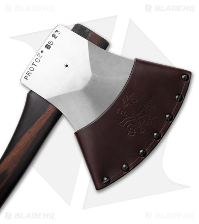 Conrad Blacksmithing Custom Racing Axe Ebony Wood - Blade HQ