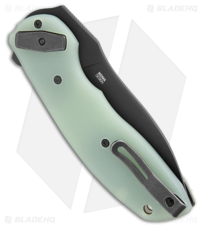 CRKT Bot Assisted Deadbolt Lock Knife Jade G-10 (3" Black)