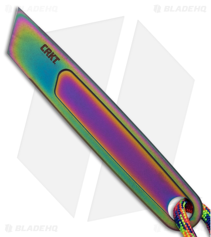 CRKT HangPry Pry Bar Iridescent TiN Titanium (0.4" Iridescent)