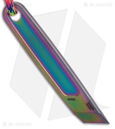 CRKT HangPry Pry Bar Iridescent TiN Titanium (0.4" Iridescent)