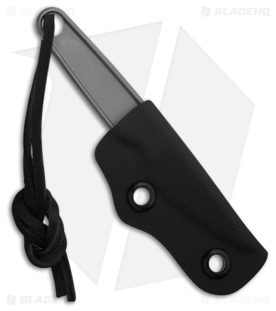 CRKT HangTi Fixed Blade Knife Bead Blast Titanium (1.7" BB Titanium) 7066