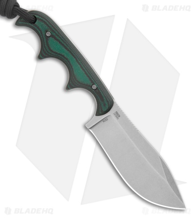 CRKT Minimalist Nessmuk Fixed Blade Knife Green/Black Micarta (2.9" SW D2) 2376