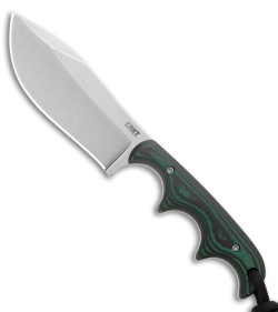 CRKT Minimalist Nessmuk Fixed Blade Knife Green/Black Micarta (2.9" SW D2) 2376