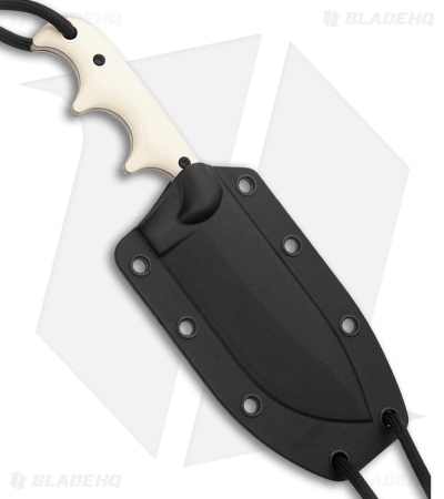 CRKT Minimalist Nessmuk Fixed Blade Knife White Micarta (2.9" Satin/Brush) 2375