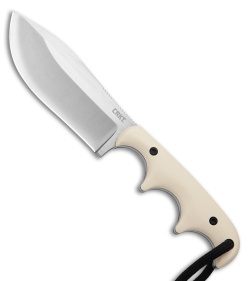 CRKT Minimalist Nessmuk Fixed Blade Knife White Micarta (2.9&quot; Satin/Brush) 2375 | 221972