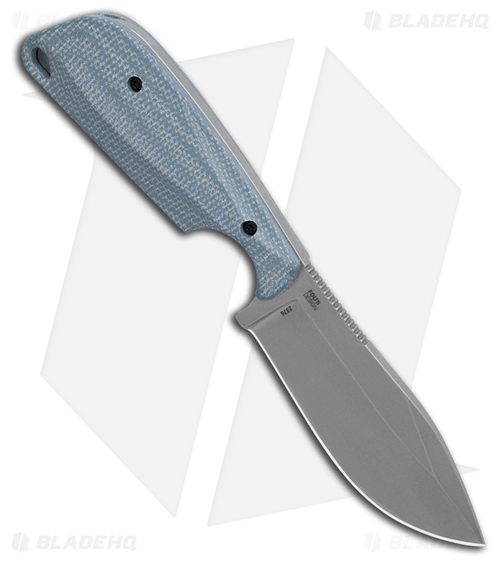 Flytanium Blue Micarta + CRKT Minimalist Nessmuk (2.9" SW D2)  