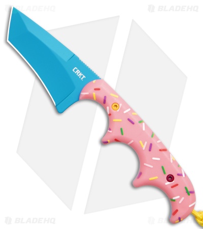 CRKT Folts Minimalist Dessert Warrior® Tanto Neck Knife (2" Blue)