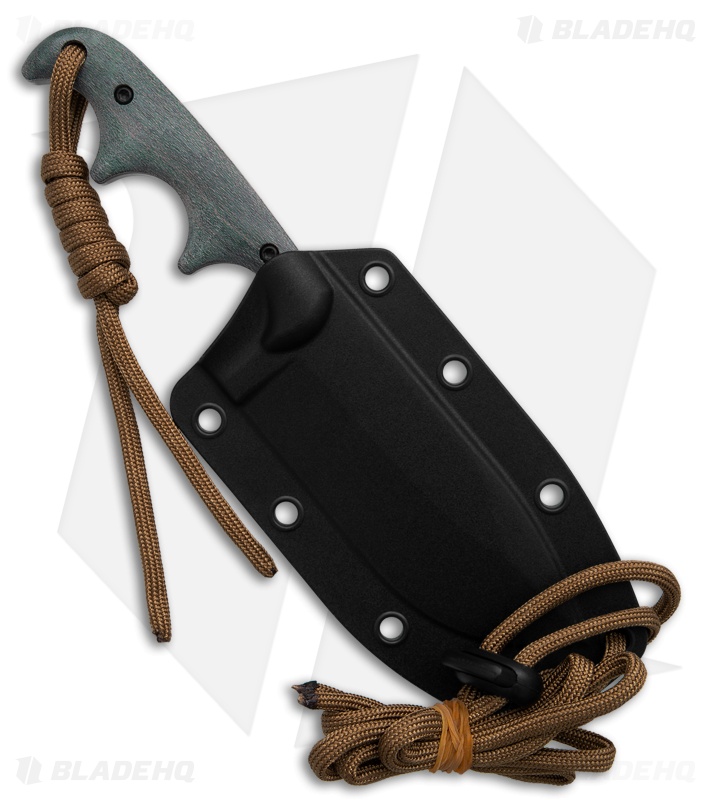CRKT Minimalist Nessmuk Fixed Blade Knife Stabilized Wood (2.9" Black SW 12C27)