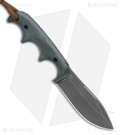 CRKT Minimalist Nessmuk Fixed Blade Knife Stabilized Wood (2.9" Black SW 12C27)