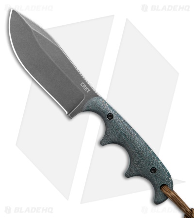 CRKT Minimalist Nessmuk Fixed Blade Knife Stabilized Wood (2.9" Black SW 12C27)