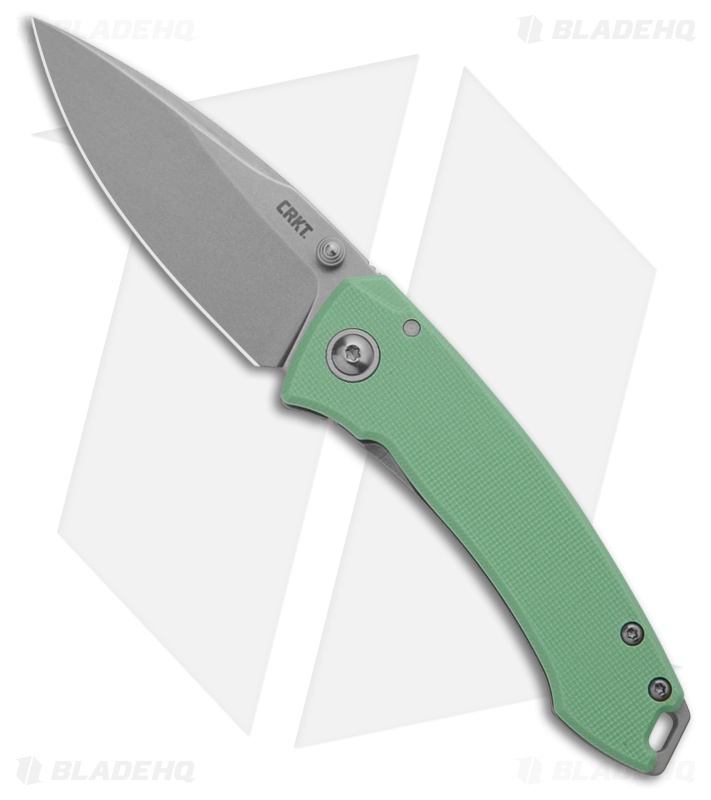 CRKT Tuna Aqua/Green G-10 Drop Point SW 14C28N