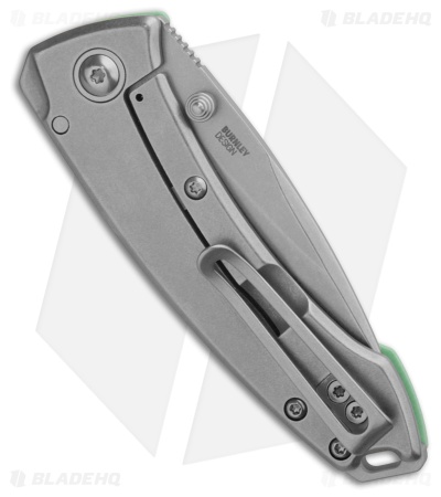 CRKT Burnley Tuna Frame Lock Knife Aqua G-10 (2.7" SW 14C28N) 2522B