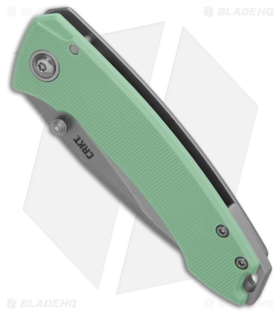 CRKT Burnley Tuna Frame Lock Knife Aqua G-10 (2.7" SW 14C28N) 2522B