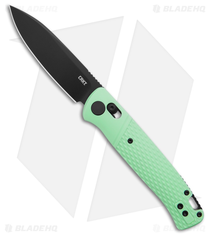 CRKT Counterpart Crossbar Lock Knife Textured Aqua GRN (3.31" Black Oxide)