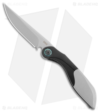 CRKT Fial Liner Lock Knife Gray/Black Stainless Steel (3.6" BB)