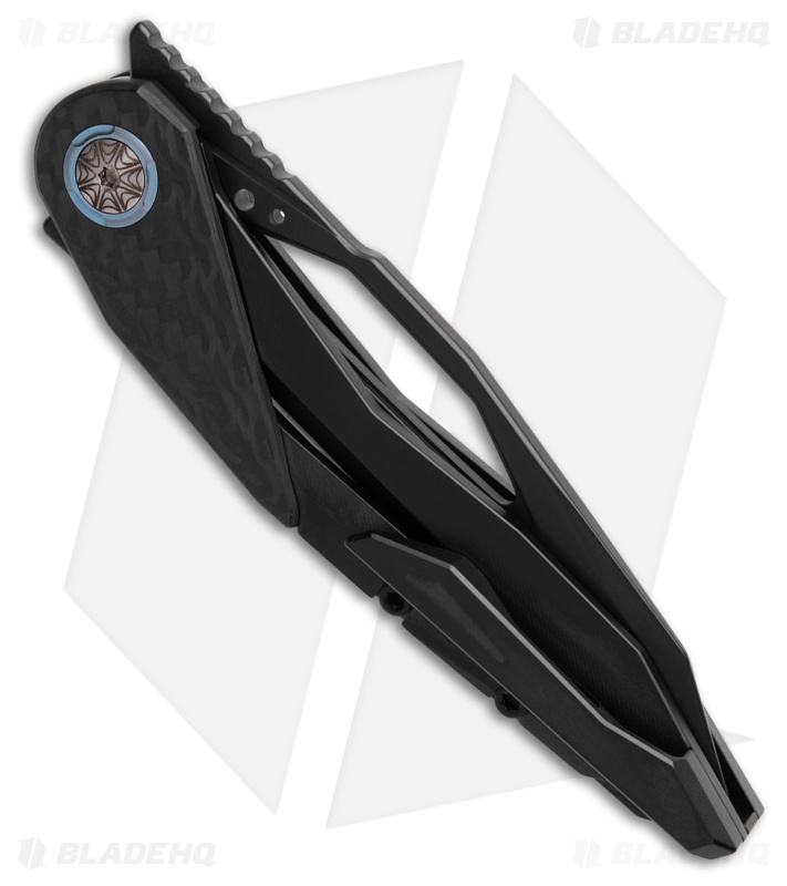 CRKT Nucleus MagnaCut Frame Lock Knife Carbon Fiber/Black Ti (3.2" Black SW)