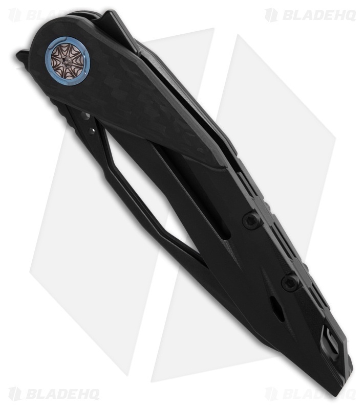 CRKT Nucleus MagnaCut Frame Lock Knife Carbon Fiber/Black Ti (3.2" Black SW)