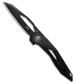 CRKT Nucleus Black Steel/Red G-10 Reverse Tanto BB 12C27