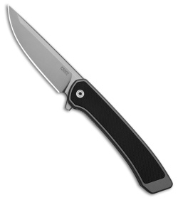 CRKT Q Compact Liner Lock Knife Aluminum w/ Black G-10 Inlay (2.9" Bead Blast)