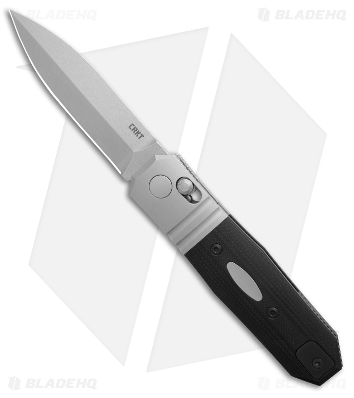 CRKT Redemption Compact Crossbar Lock Knife Black G-10/Steel (3.3" SW)