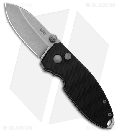 CRKT Squid Black G-10 Drop Point SW D2