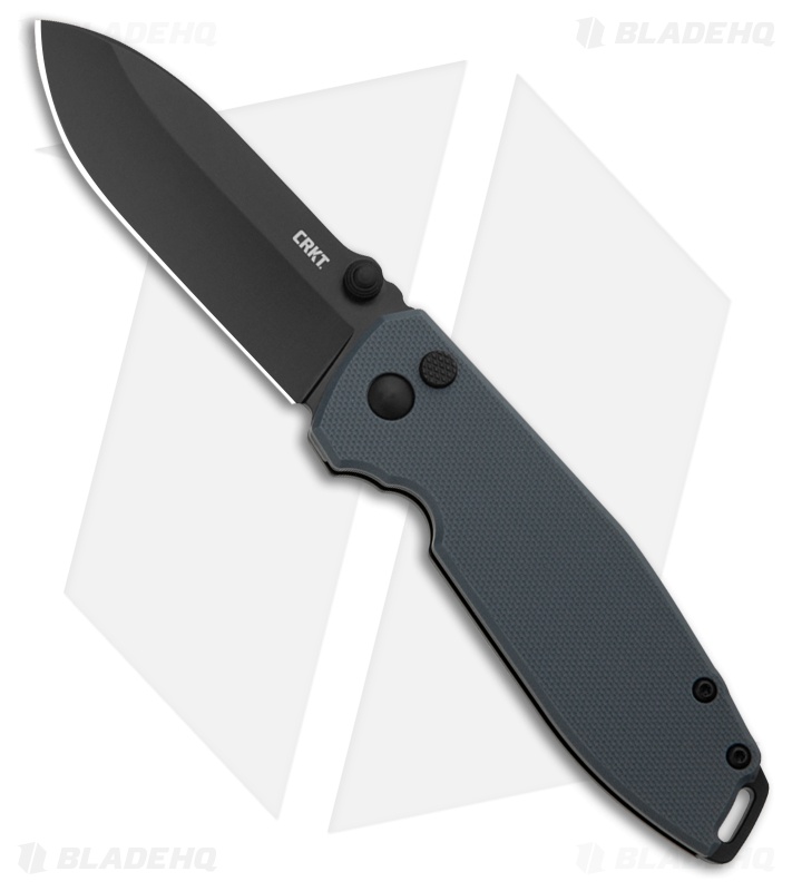 CRKT Squid XM Gray G-10 Drop Point Black D2