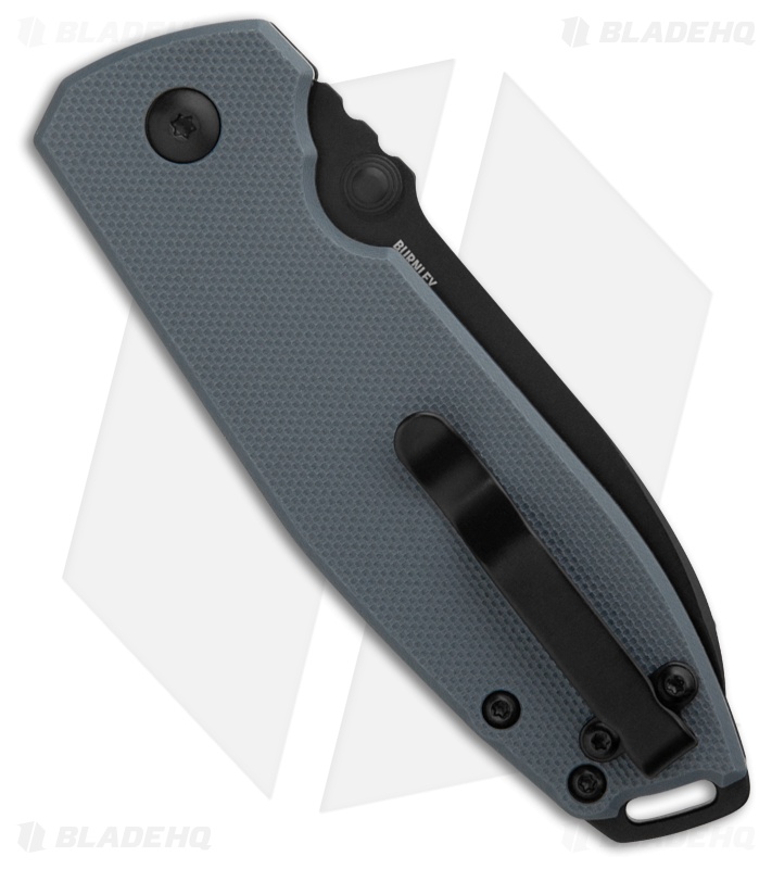 CRKT Squid XM Button Lock Knife Gray G-10 (2.9" Black Oxide D2) 2495G