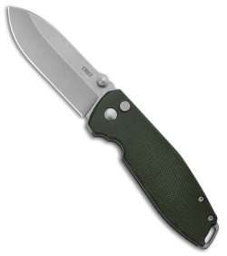 CRKT Squid XM Button Lock Knife Green Micarta (2.9" SW D2) 2495GR