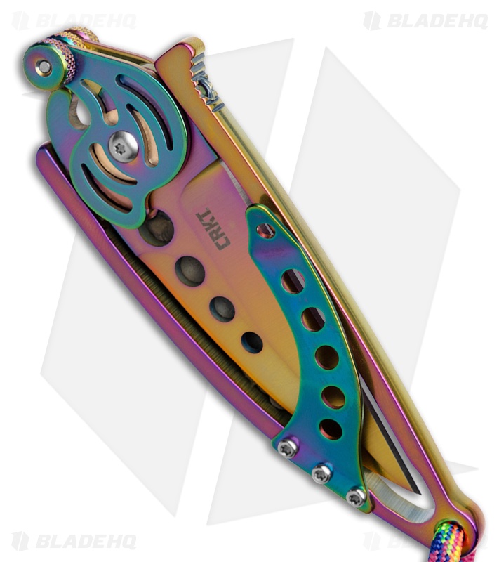 CRKT Snap Lock Knife | Iridescent Titanium Nitride