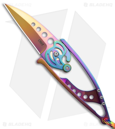 CRKT Snap Lock Knife | Iridescent Titanium Nitride