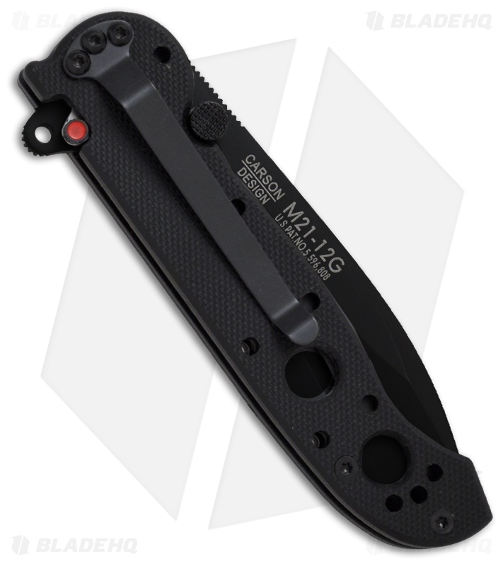 CRKT Carson M21-12G Liner Lock Knife Black G-10 (3